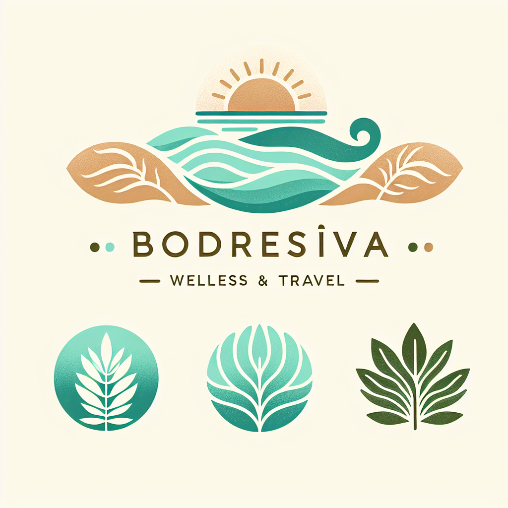 Create a relaxing and elegant logo for a Turkish wellness and travel guide named \